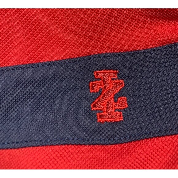 Izod Performance Mens Shirt Medium Red 1/4 Zip Long Sleeve Golf Casual Logo Polo - Picture 3 of 5